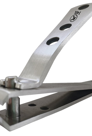 Clipprokohm Toenail Clipper For Thick Nails 4mm Wide Jaw Opening Curved Blades Stainless Steel