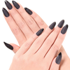 Ejiubas 24 Pcs Grey Color Matte With Glossy Finish Full Cover Talone Medium False Nail Tips